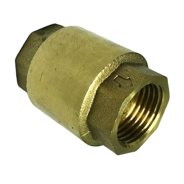 Válvula antirretorno vertical DN20 con filamentos internos y externos de latón