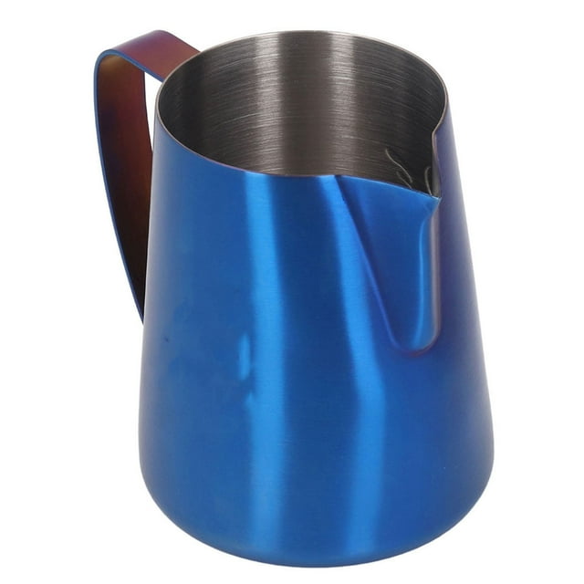 Frothing Pitcher, 420ml Coffee Steaming Cup Stainless Steel Frothing Cup Eagle Spout Coffee Milk Steaming Pitcher for Making Coffee Milk Cream Hot Chocolate