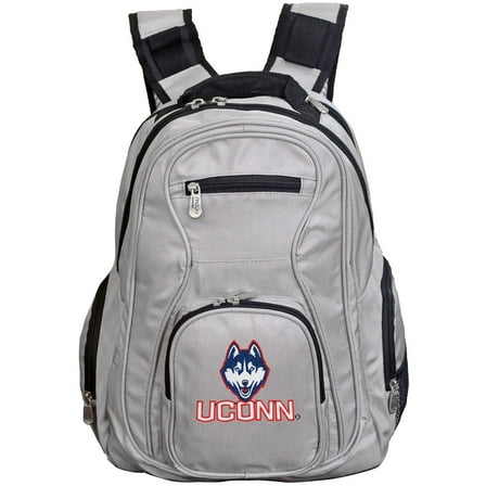 NCAA Connecticut Huskies Voyager Laptop Backpack 19 inches Grey
