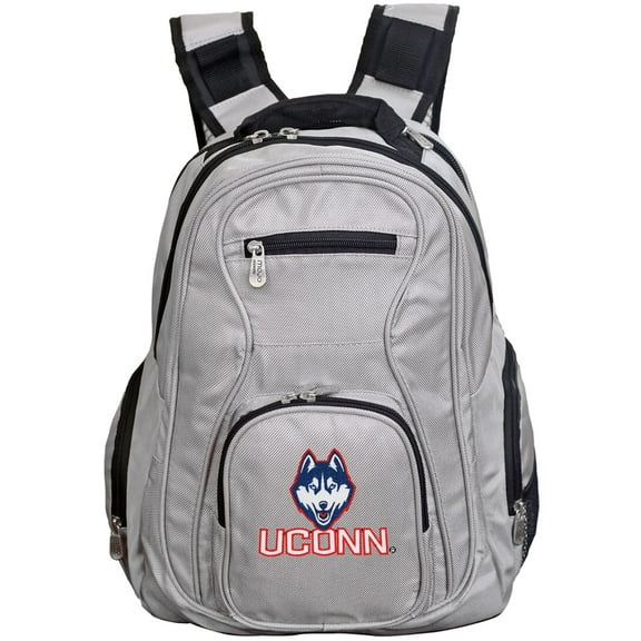 NCAA Connecticut Huskies Voyager Laptop Backpack 19 inches Grey