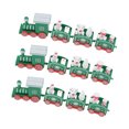 thumbnail image 3 of 3 Sets Small Train Christmas Decorations Exquisite Mini Train Decor Set Christmas Decoration Props Green, 3 of 12