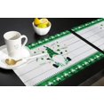 thumbnail image 5 of Placemats Set of 4, Saint Patrick Gnome with Clover Green Plaid Washable Burlap & Cotton Placemats for Kitchen Dining Table Holiday Home Decoration, 5 of 6