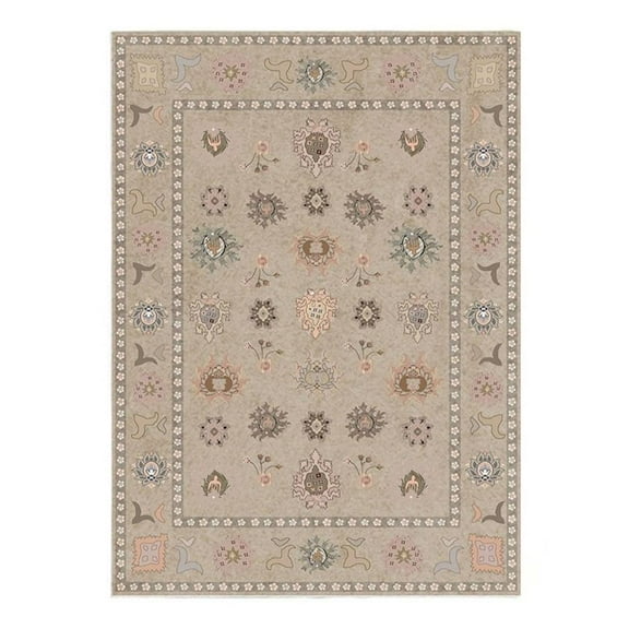 Pemberly Row Ushak Soft Washable Non Slip Area Rug (8' x 10')