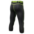 thumbnail image 2 of Men Compression Shorts Gym 3/4 Pant Base Layers Running Sport Tights Leggings, 2 of 6