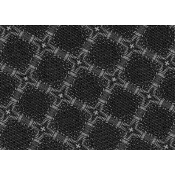 Ahgly Company Indoor Rectangle Patterned Midnight Gray Area Rugs, 8' x 12'