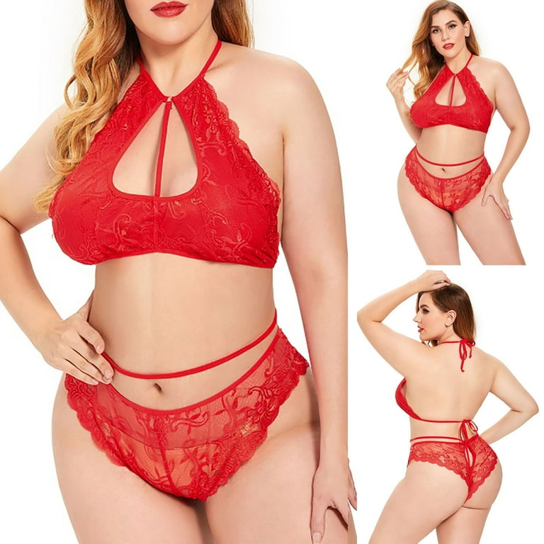 Plus Size Lingerie for Women 4X Women Fashion Lingerie Set Roleplay Lingerie  Sexy Women Lace Up Costumes Red, A-black, Small : : Clothing,  Shoes & Accessories