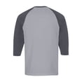 thumbnail image 6 of Resicozy 3/4 Sleeve Shirt Men Summer Color Block Henley Neck Baseball T-Shirts Casual Loose Fit Tees T-Shirt Gray XL, 6 of 7