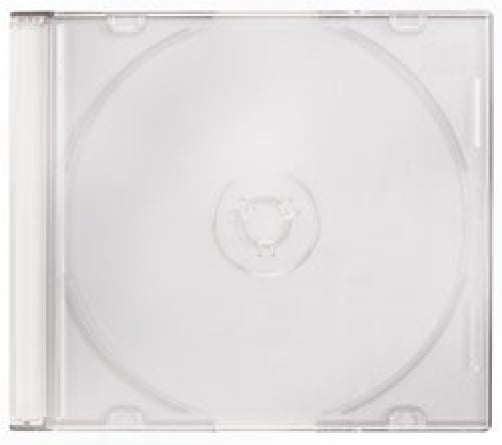 mediaxpo Brand 25 Slim Clear CD Jewel Cases Media Storage /& Organization