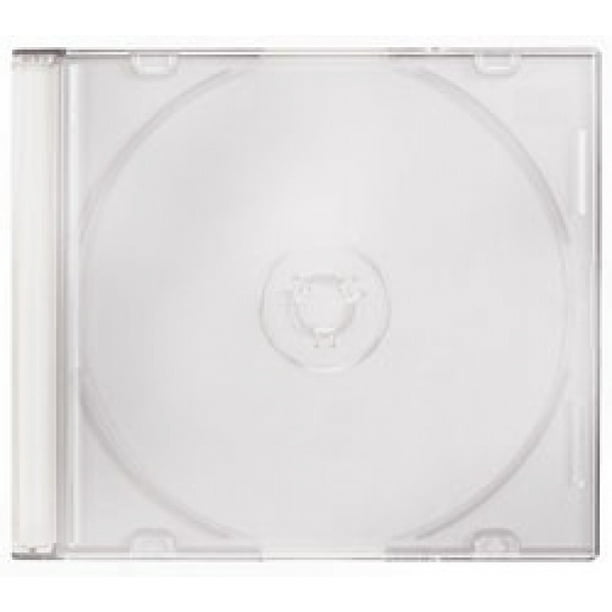 CheckOutStore 100 SLIM WHITE Color CD Jewel Cases