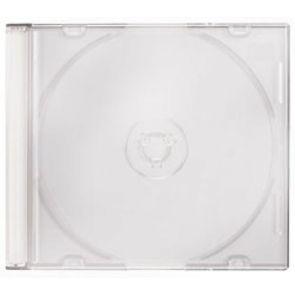 CheckOutStore 100 SLIM WHITE Color CD Jewel Cases