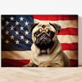 thumbnail image 3 of Mastiff Christmas Dog American Flag Canvas Poster Wall Art Dog Pictures for Wall Decor Red White Blue Flag of USA Patriotic Painting Print for Living Room Bedroom Office, 3 of 5