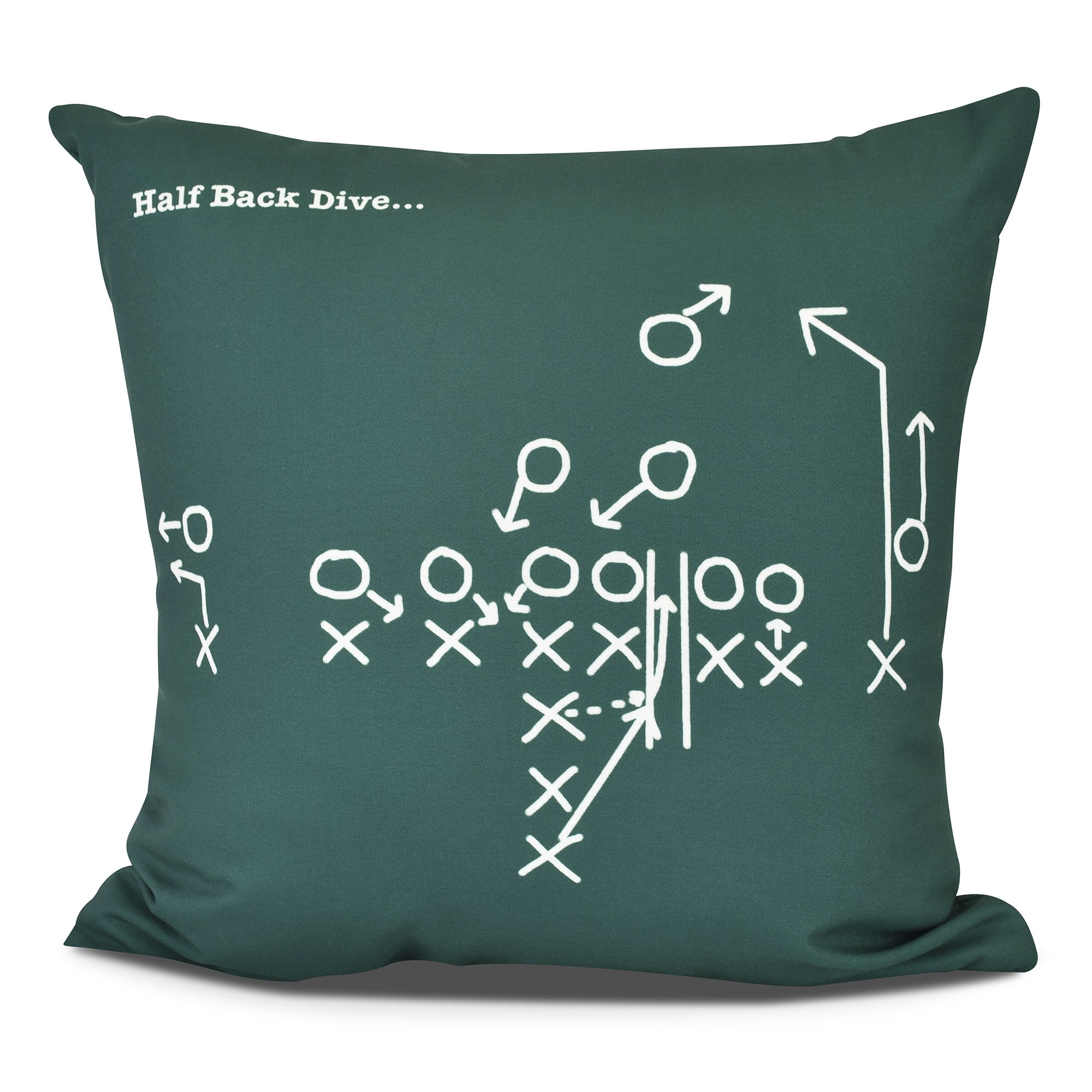 Half Back Dive Geometric Print Pillow Walmart Com