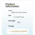 thumbnail image 2 of Eyelash Extension Tweezers -Precision Volume Tweezers for Easy Fans False Lashes Cluster 2D-6D Volume Lash Tweezers(Gold), 2 of 7