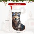 thumbnail image 4 of Disketp Oil Painting Tribal Wolf Christmas Stockings, Xmas Stocking for Family Holiday Season Décor, Personalized Holiday Indoor Decorations, 4 of 7