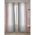 thumbnail image 5 of Abstract Sheer Curtains 84 Inch Long 2 Panels, Gray Pink Gradient Ombre Light Filtering Rod Pocket Semi Sheer Curtains, Sheer Voile Drapes for Living Room Bedroom, 52"x84", 5 of 5