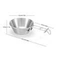 thumbnail image 4 of Advancent Camping Bowl Vajilla Recipiente de comida de cocina personal reutilizable portátil Kits de desorden para acampar Advancent OD020712-00B, 4 of 6
