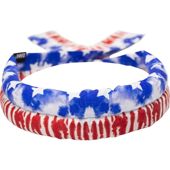 Zan Headgear Cotton Cooldanna Head/Neck Wrap Stars and Stripes