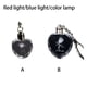 thumbnail image 5 of Guardurnaity Llavero con luz LED Cristal artificial Rosa Colgante Colgante Elegante Llavero Novia Bolso Monedero Regalos de recuerdo Accesorios de disfraces luz colorida Rosa de tres hojas, 5 of 6