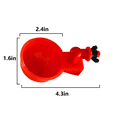 thumbnail image 6 of FACEGA 6Pcs Chicken Waterer,Automatic Chicken Water Feeder,Easy Clean Leak-Proof Design,Red, 6 of 7