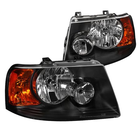 Spec D Tuning 2003 2006 Ford Expedition Black Replacement Headlights Spec D Tuning 2003 2006 Ford Expedition Black Replacement Headlights Front Driving Head Lamps Left Right 2004 2005