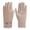 Beige, variant on BadPiggies Winter PU Leather Suede Gloves for Women, Warm Thermal Touchscreen Texting Dress Driving Motorcycle Gloves Fleece Lining (Brown)