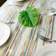 thumbnail image 4 of Chemin de Table en Coton 90*180cm Blanc avec Franges Cocktail Mariage BBQ, 4 of 5