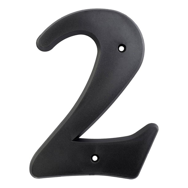 Número 2 Plástico Hy-Ko 15.24 Cm Decorativo Fachada