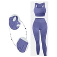 thumbnail image 5 of GJSYRH Workout Sets for Women Two Piece Outfits Seamless High Waist Leggings Yoga Crop Tops Athletic Sports Gym Sets, 5 of 5