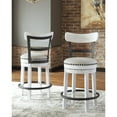 thumbnail image 2 of Signature Design by Ashley Casual Valebeck Counter Height Bar Stool, White, 2 of 6