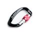 thumbnail image 5 of Mosquetón seguro Naiovety accesorios de bloqueo herramienta deportiva exteriores escalada en roca Negro+Rojo 5piezas, 5 of 5