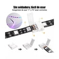 thumbnail image 4 of 95 Pzs Conector Broche Para Unir Tira Led Rgb 4 Pines 10mm, 4 of 5