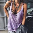 thumbnail image 2 of Moda mujer Sexy cuello en V sólido sin mangas suelta camiseta sin mangas blusa Camis chaleco Pompotops lopia997457, 2 of 7