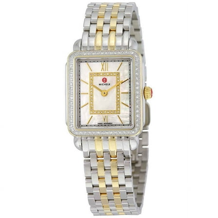 Michele Women's Deco II Mid Two-Toned Diamond 26mm Watch MWW06I000004