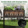 thumbnail image 5 of Chiccushion Metal Planter with Trellis, Outdoor Raised Garden Bed with Privacy Screen for Climbing Plants, Trellis Planter Box with Drainage Hole, Black, 5 of 9