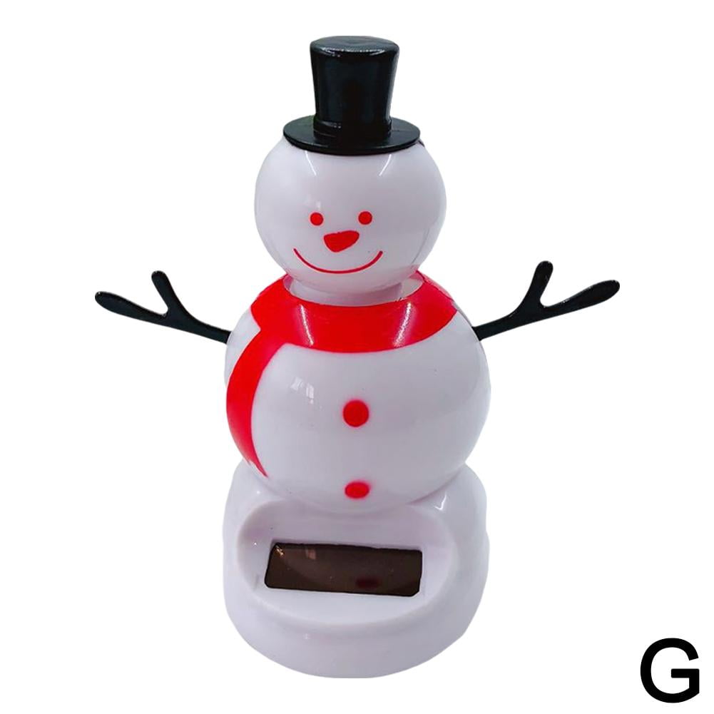 Lot De 2/3 Jouets Dansants De Noël à énergie Solaire Père Noël, Bonhomme De Neige, Tête à Pompon à Tête Branlante, Figurines Dansantes Solaires (élan, Elfes Et Arbre De Noël