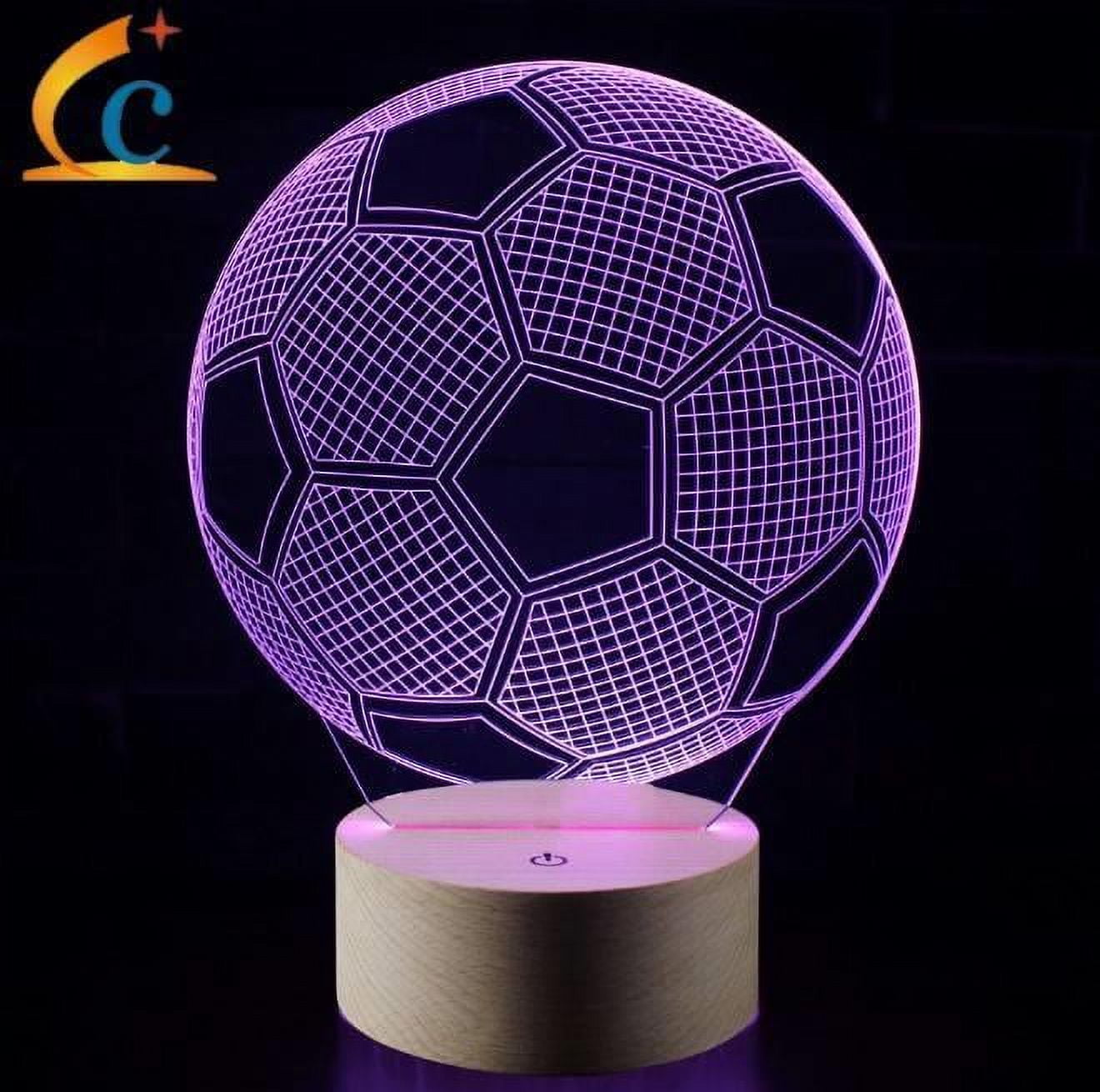 LPAG30 Soccer Ball Acrylic Light Up Sign with LED Base Night Light –  BoardRoom46