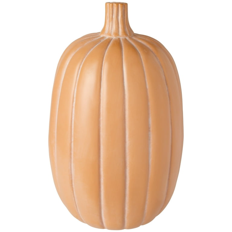 My Texas House 14-Inch-Tall Orange Resin Pumpkin - Walmart.com