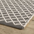 thumbnail image 5 of Trellis Grey Handwoven Indoor/Outdoor Rug, 2'6" x 8' Runner, 5 of 6