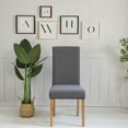 thumbnail image 3 of Gostoto Spandex Jacquard Stretch Checks Solid Banquet Chair Cover,Dining Room Seat Slipcover Furniture Protector, 3 of 5