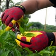 thumbnail image 5 of FEISHDEK Gardening Gloves for Women and Men, Touchscreen Sheepskin Leather Garden Work Gloves, Flexible & Breathable Yard Working Gloves (Small,Rde), 5 of 7