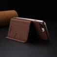 thumbnail image 5 of Allytechgroup Wallet Case for iPhone 8 Plus/7 Plus, RFID Blocking PU Leather Stand Phone Shell with Credit Card Slot Shockproof Protective Back Cover for iPhone 8 Plus/7 Plus Women Men, Brown, 5 of 8
