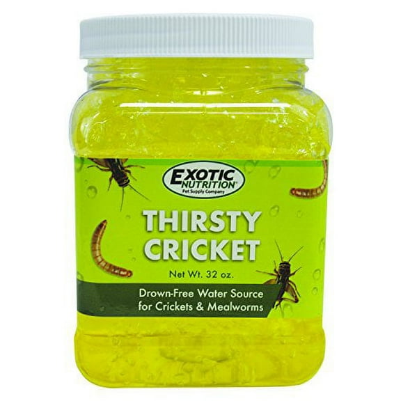 Exotic Nutrition Thirsty Cricket Gel (2 lb.) - Calcium-Enriched Alternative Water Source for Crickets and Mealworms