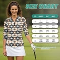 thumbnail image 7 of Uorisanigo Western Tribal Women's Golf Top Size S Casual Long Sleeve Golf Polo Shirts with Zipper Versatile Fashion Quick Dry Athletic Tops for Workout Sports Comfortable Pullover, 7 of 7