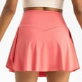 thumbnail image 7 of Riforla Womens Tennis Skirt with Pockets Shorts High Waisted Athletic Skorts Skirts for Running Workout Womens Skirts Orange S, 7 of 7