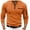 Orange, variant on Mens Shirts - Male Shirt Quarter Zip Work Daily Wear Long Sleeve Comfortable Plain Pocket Regular Fit Top,Mens Fall Shirts,Color:White,Size:M