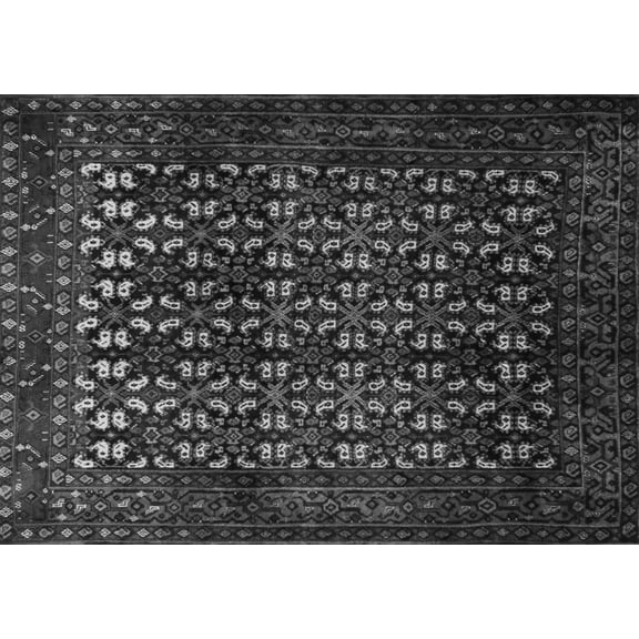 Ahgly Company Indoor Rectangle Persian Gray Traditional Area Rugs, 5' x 7'