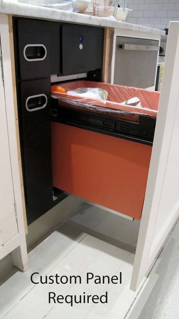 Krushr K021 21" Recycling Trash Compactor with 10.7 cu. ft. Capacity