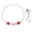 Red, variant on NFTIGB LED Dog Collar Rechargeable USB Flash Glow Necklace with Strong Light Transmission for Pets Night Safety High Visibility Adjustable Size 15.0 inches / 38.1 cm Orange
