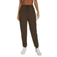 thumbnail image 3 of REORIA Drawstring Fleece Joggers for Women Casual Sherpa Lined Sweatpants Winter Pants with Pockets, 3 of 7