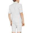 thumbnail image 3 of Boys 2-Piece Double Breasted Suit Set: Blazer & Shorts for Wedding Prom Slim Fit Peak Lapel Lightweight, 3 of 6
